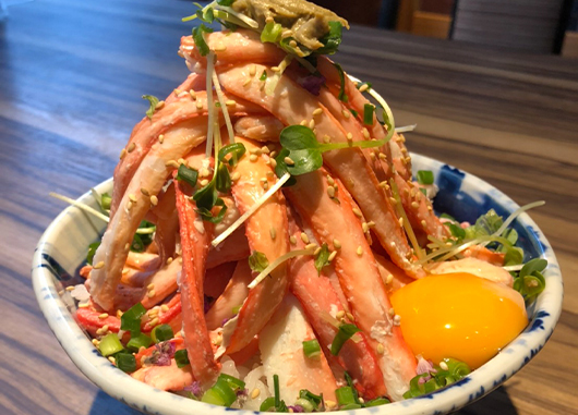かに足こぼれ丼ぶり